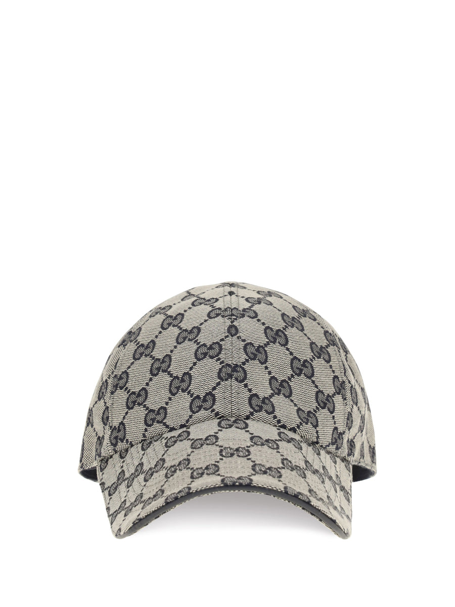 Gucci 8757334hbks Gg Canvas Baseball Cap — Blue Cotton; Polyamide; Polyester Caps