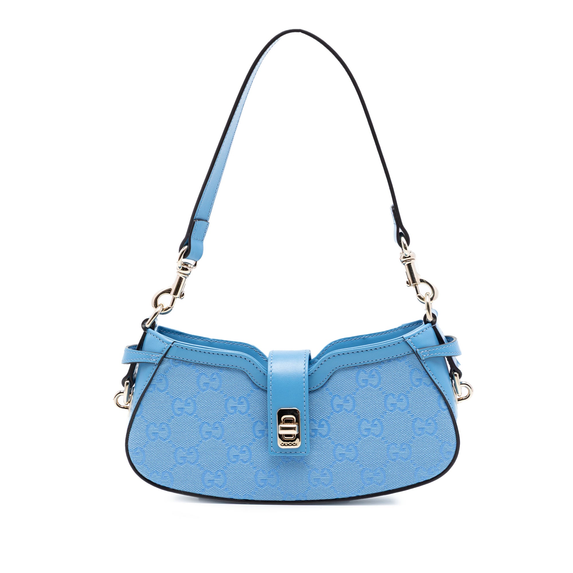 Mini GG Canvas Moon Side Shoulder Bag - Image 1