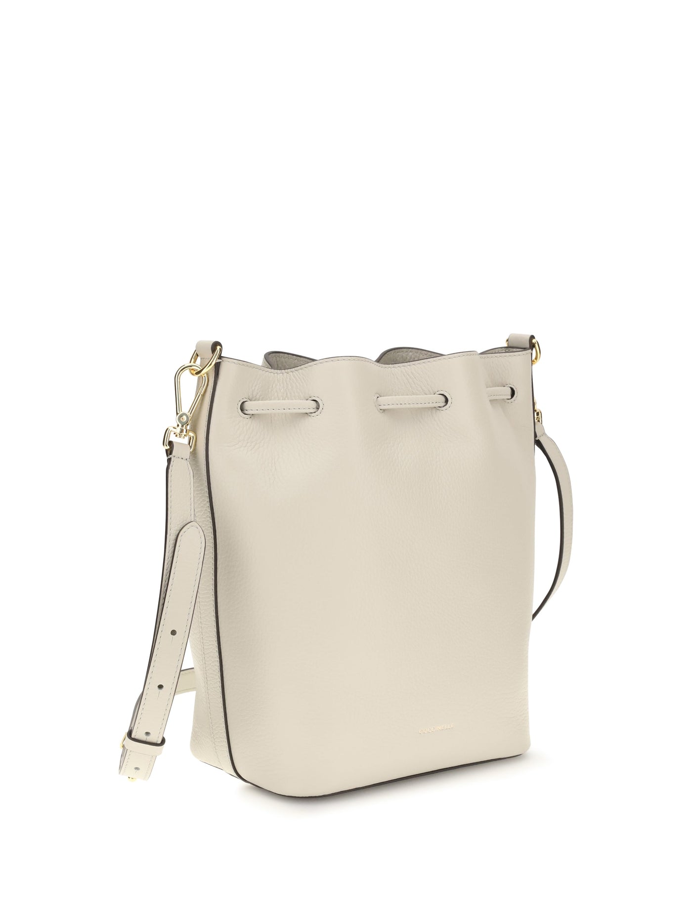 Coccinelle Shoulder Bag — Beige Calf Leather (bos Taurus)