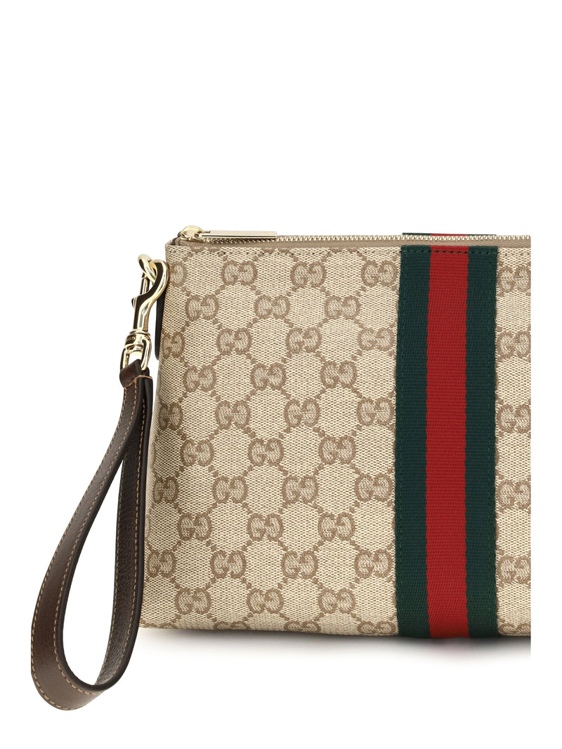 Gucci Clutch — Beige Fabric