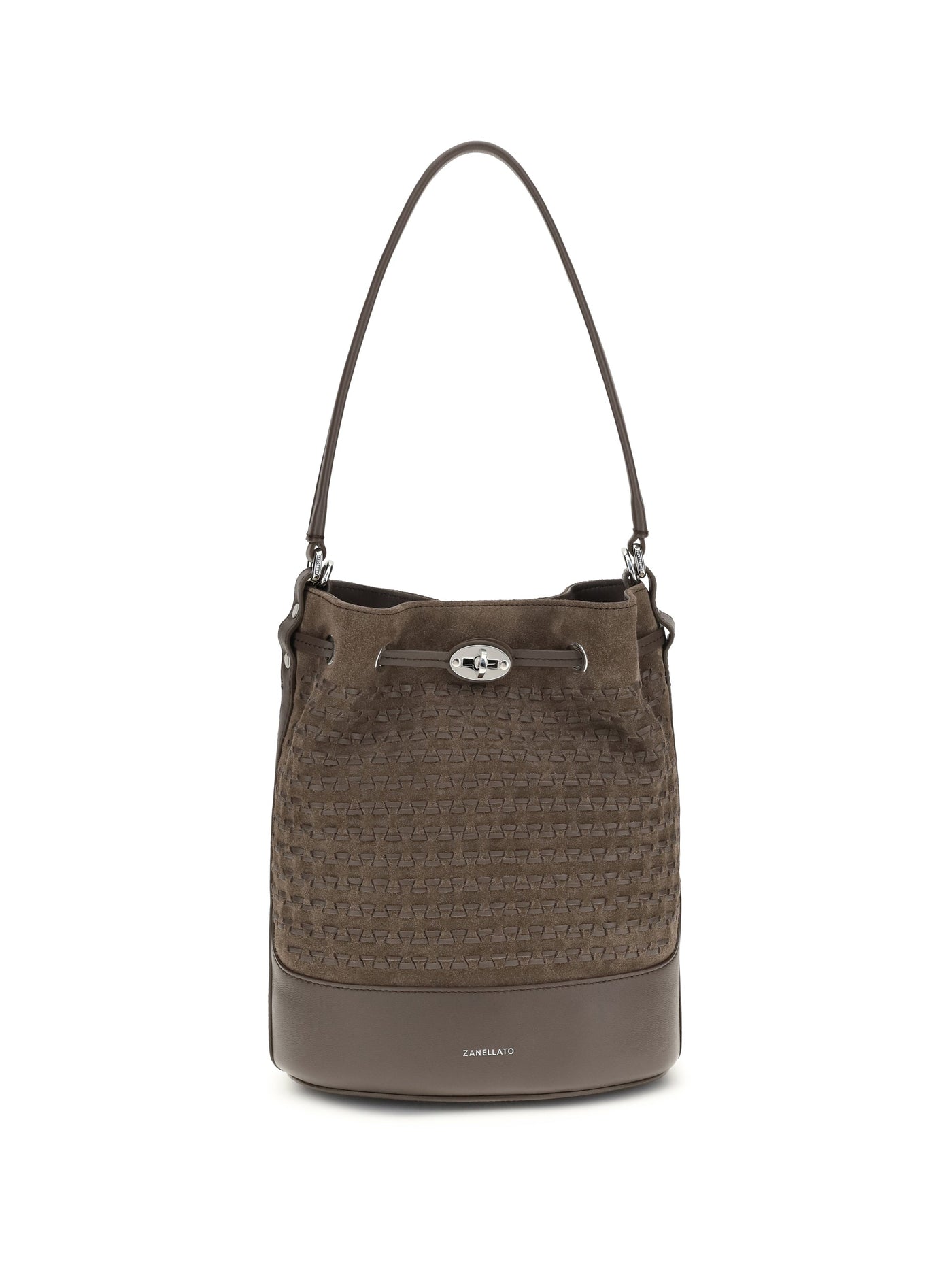 Zanellato Monda Bucket Bag — Beige Calf Leather Bos Taurus