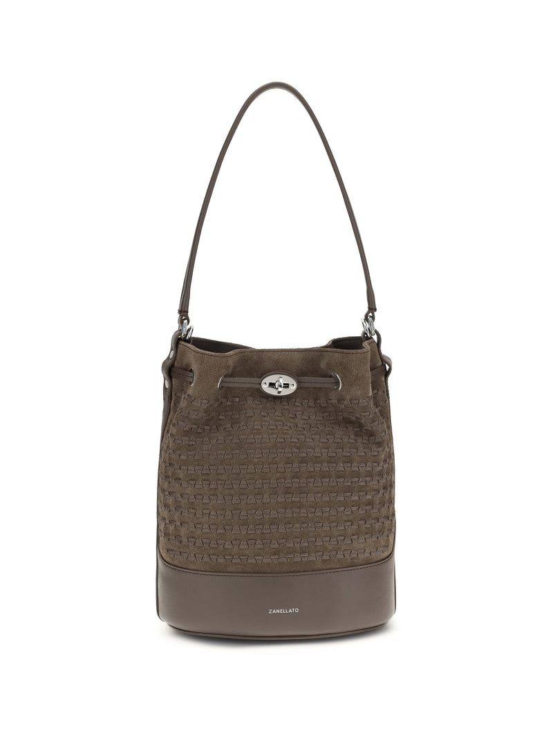 Zanellato Monda Bucket Bag — Beige Calf Leather
