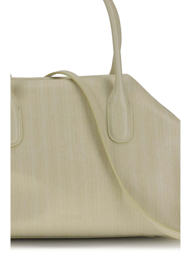 Themoirè Shoulder Bag — Beige Polyurethane