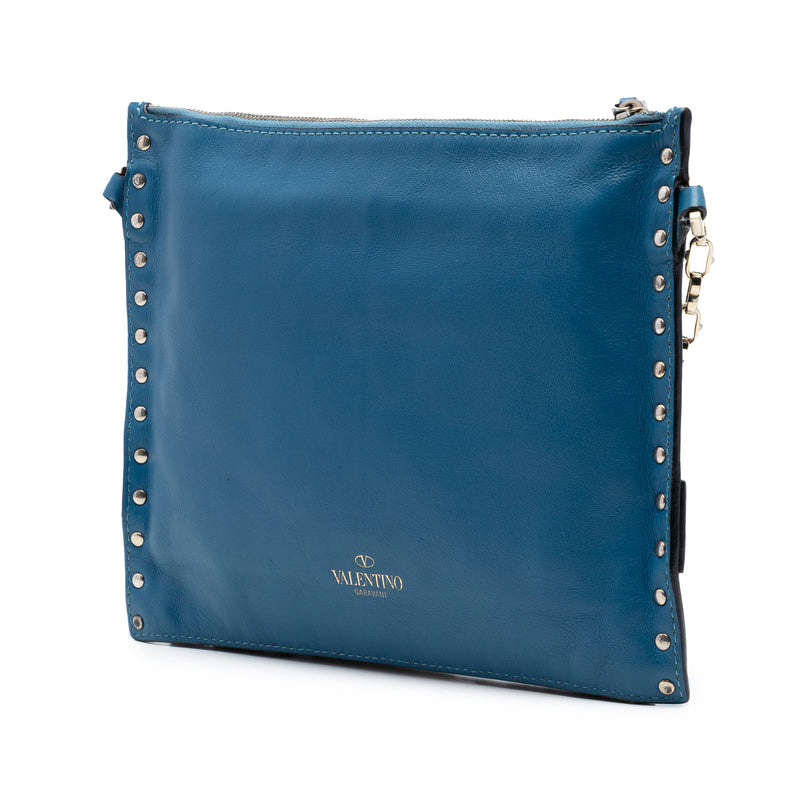 Leather Rockstud Triple Zip Crossbody - Image 2