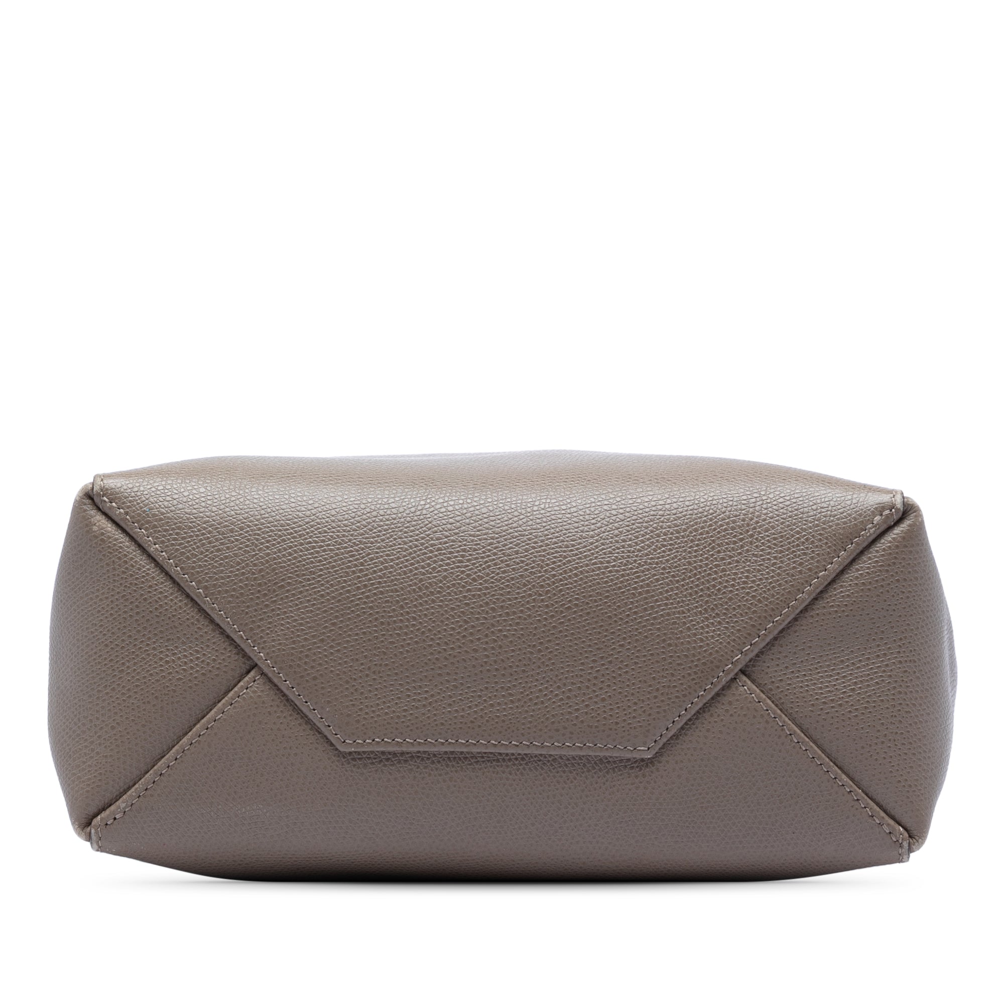 Small Bicolor Grained Calfskin Vertical Cabas Tote - Image 3