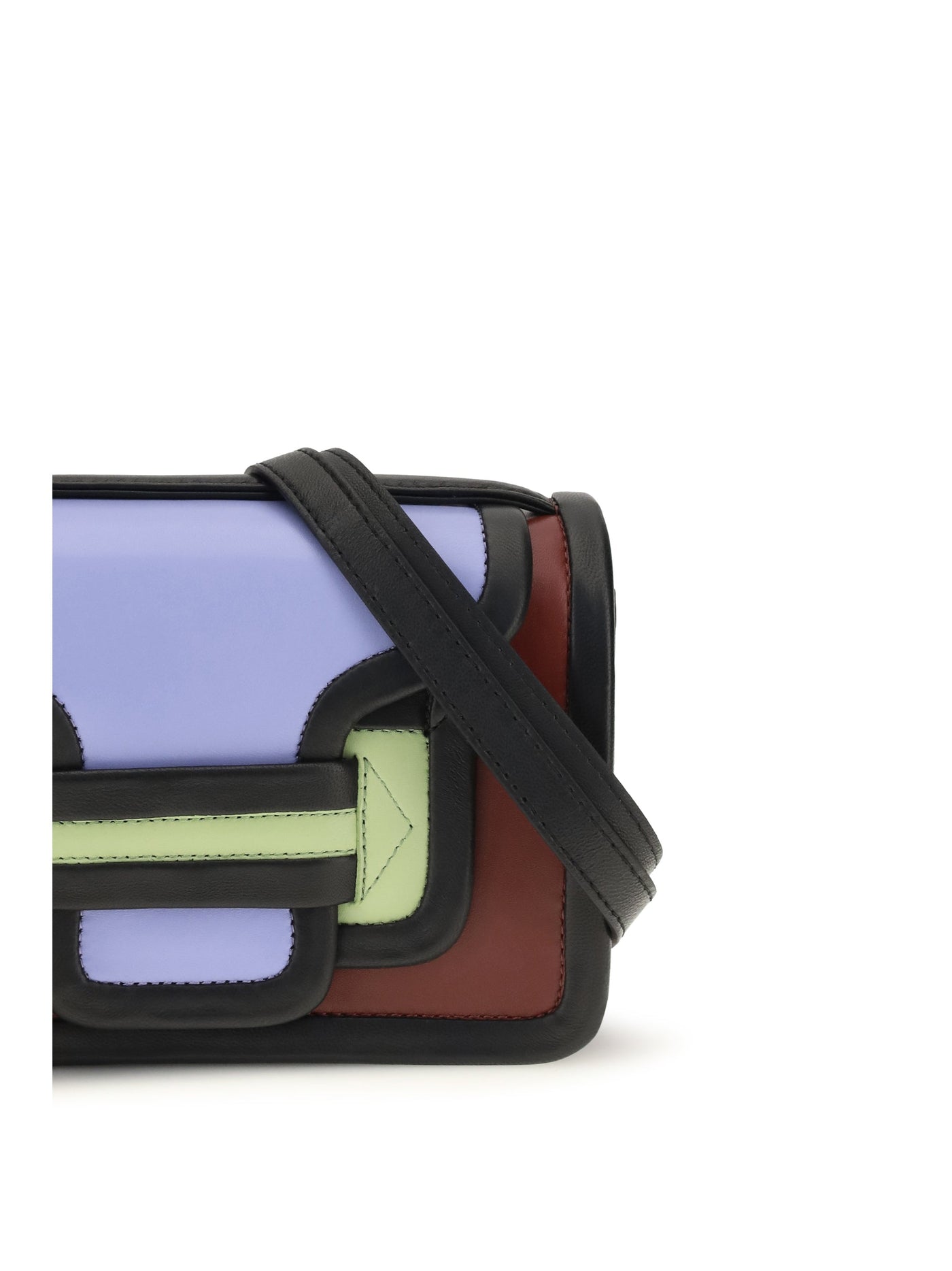 Pierre Hardy Alpha Shoulder Bag — Black Calf Leather