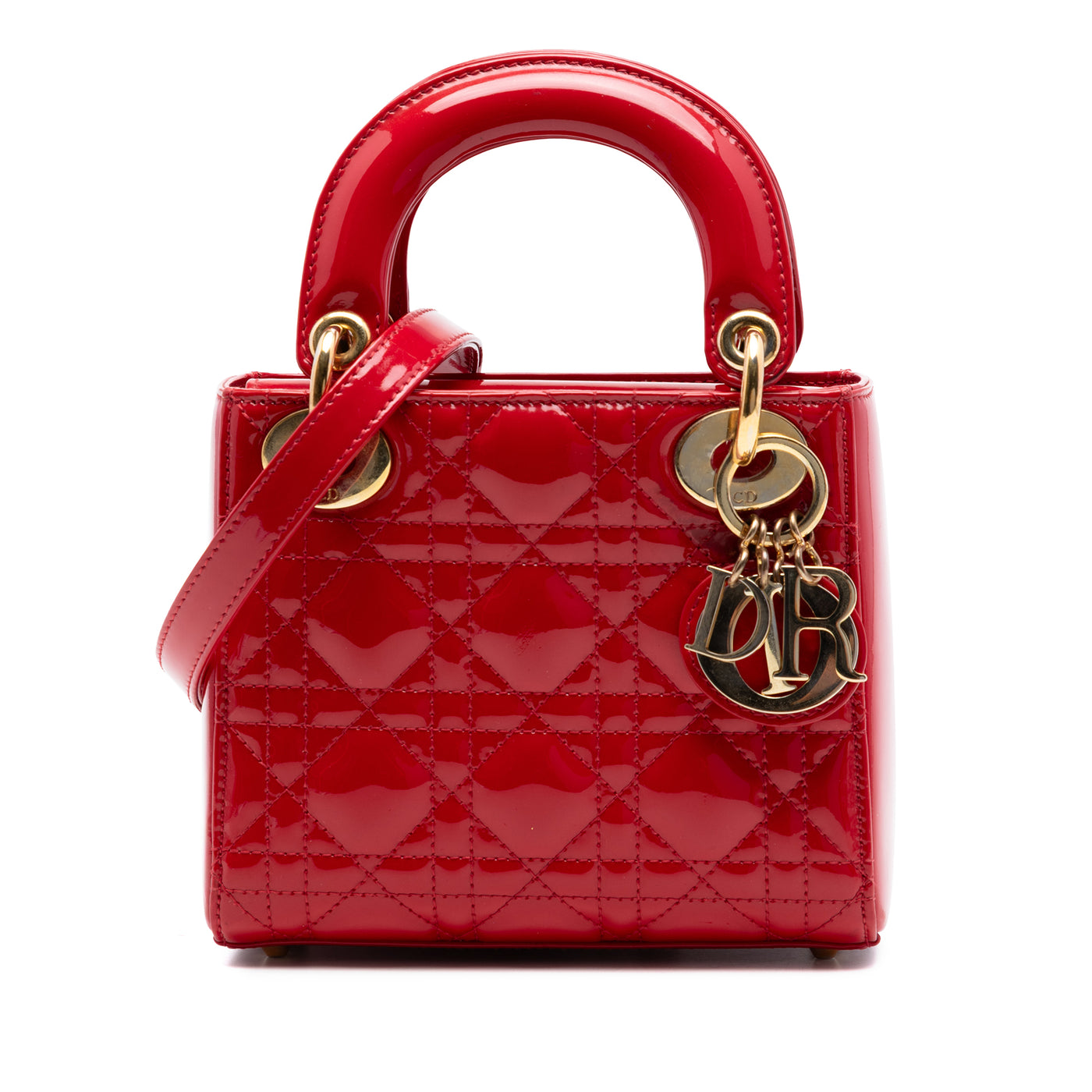 Mini Patent Cannage Lady Dior - Image 1