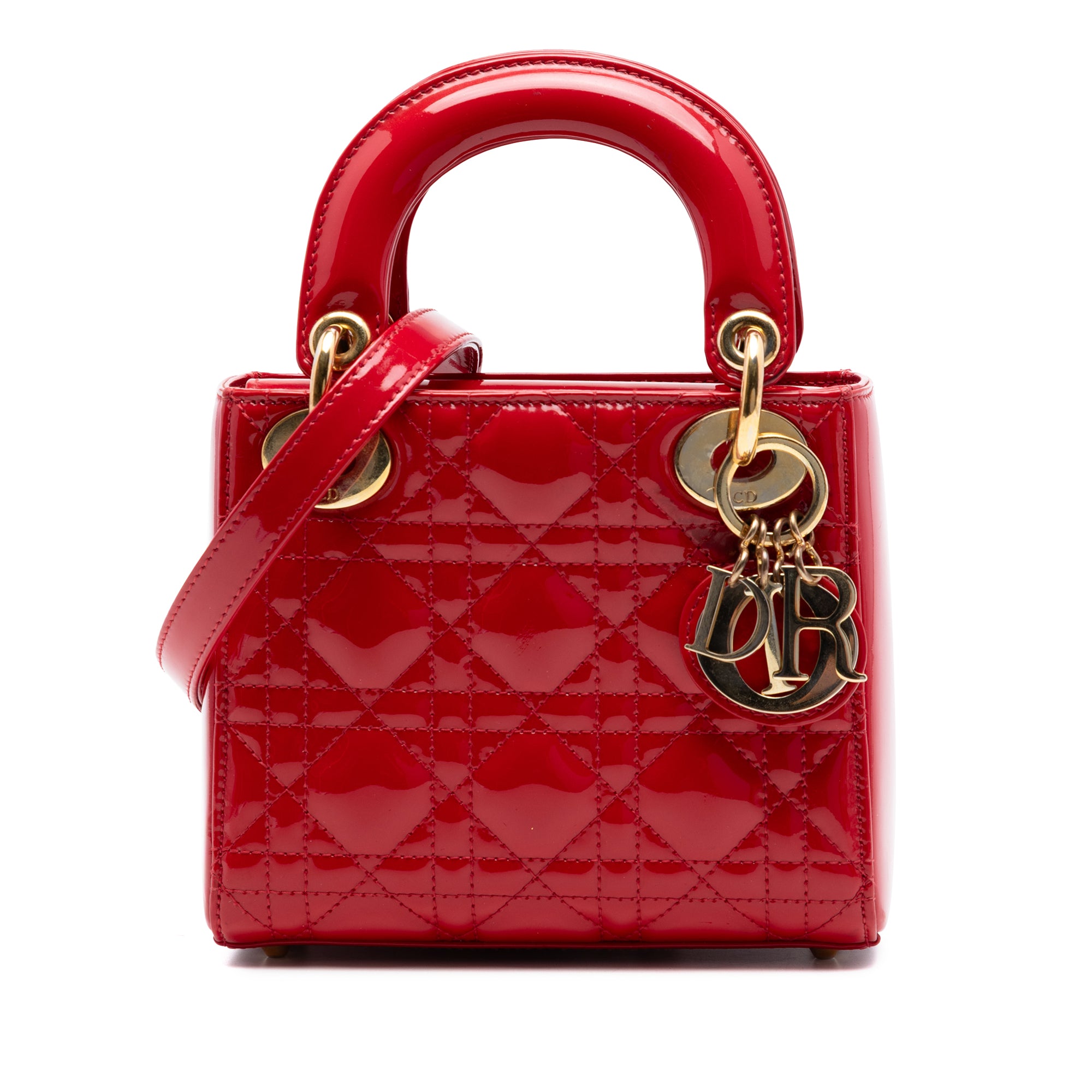 Mini Patent Cannage Lady Dior - Image 1