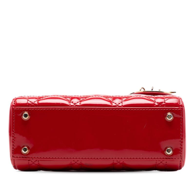 Mini Patent Cannage Lady Dior - Image 3