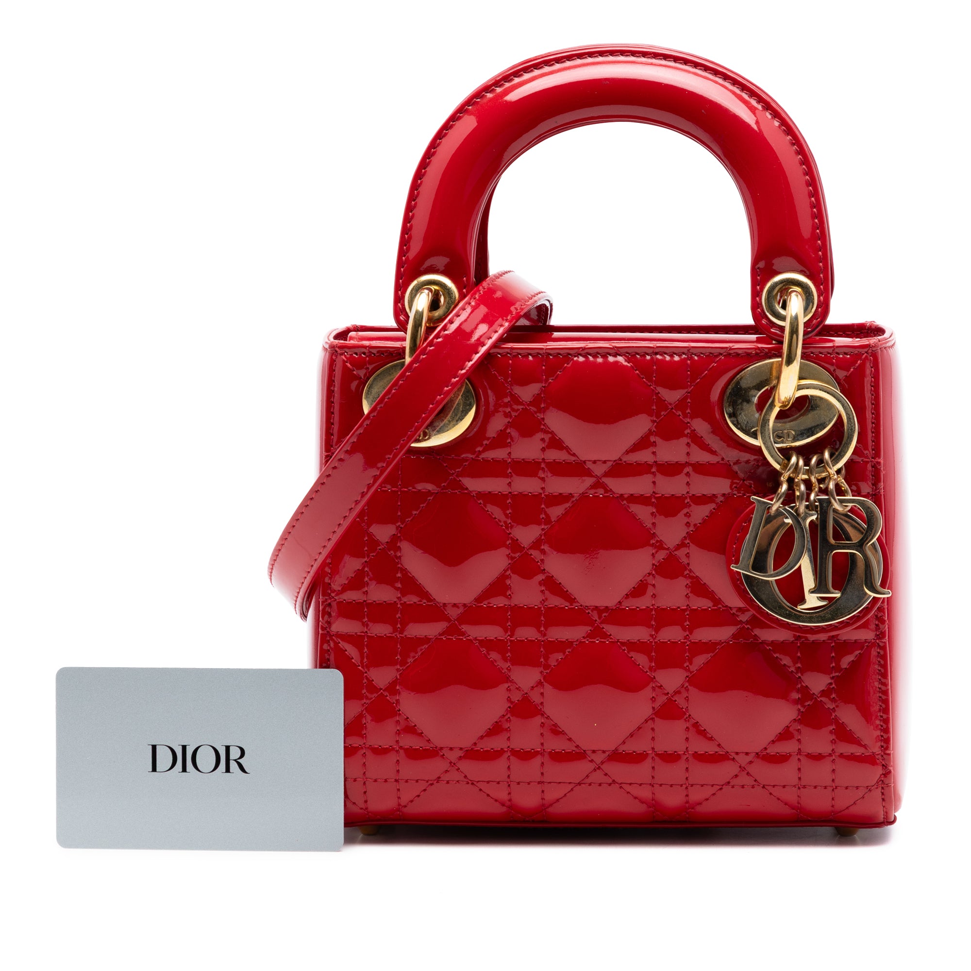 Mini Patent Cannage Lady Dior - Image 7
