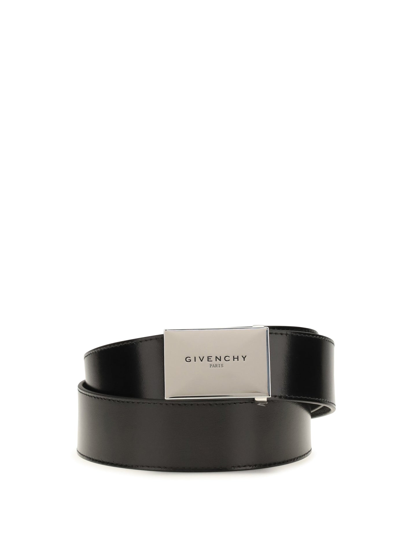 Givenchy Reversible Calf Leather Belt — Black Bos Taurus