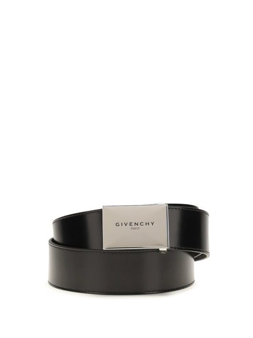 Givenchy Reversible Calf Leather Belt — Black Bos Taurus