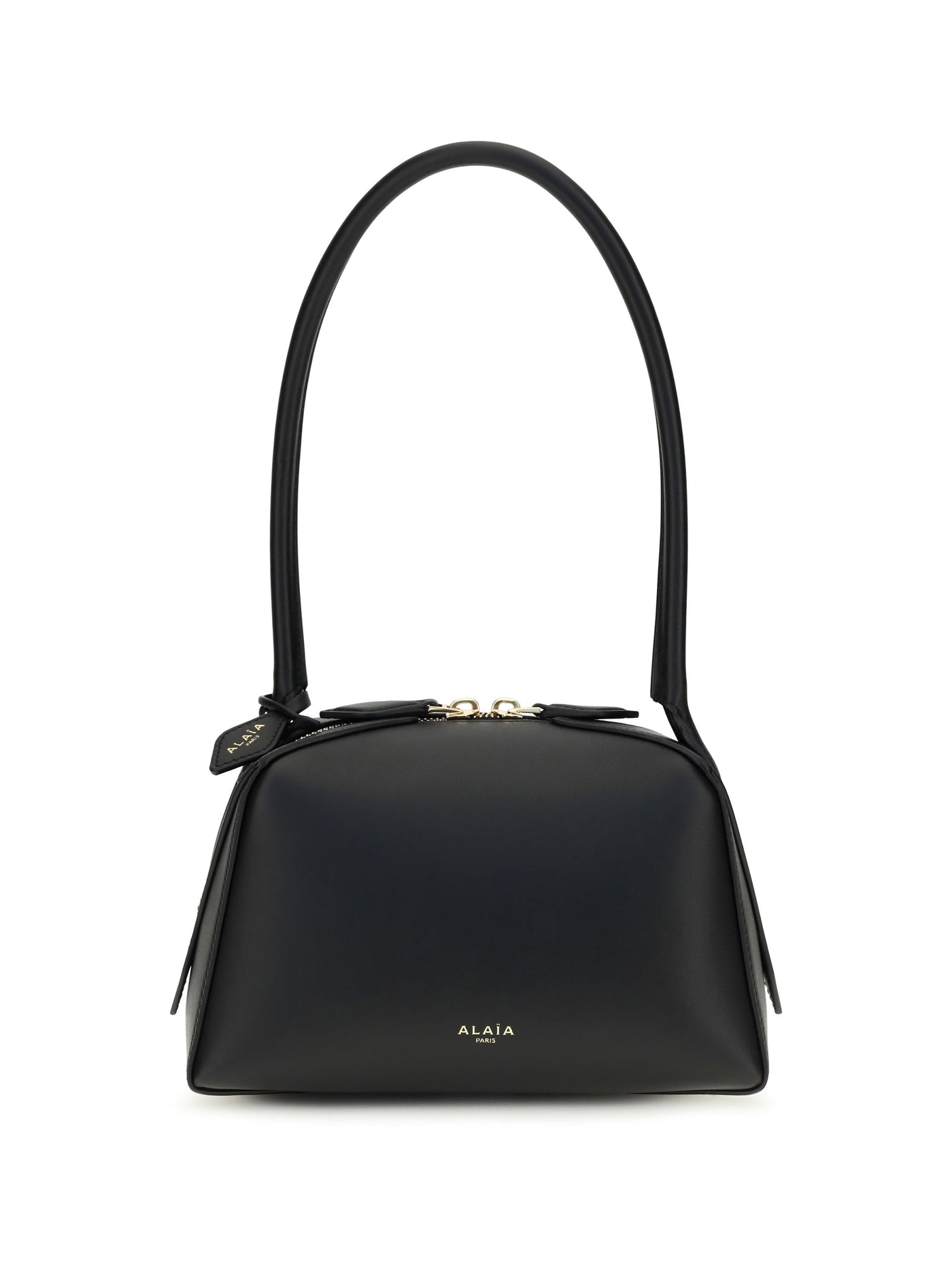 Alaïa Le Bouledogue Small Shoulder Bag — Black Leather