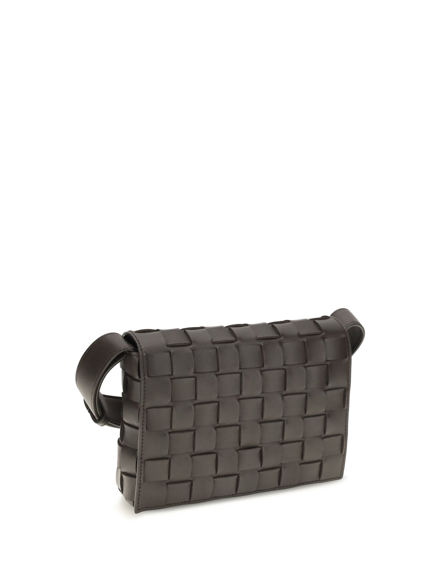 Bottega Veneta Crossbody Bag — Brown Calf Leather
