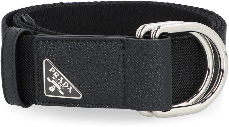Prada Re-Nylon Belt — Black Polyamide
