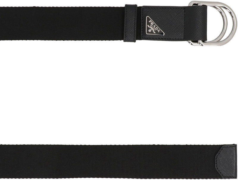 Prada Re-Nylon Belt — Black Polyamide
