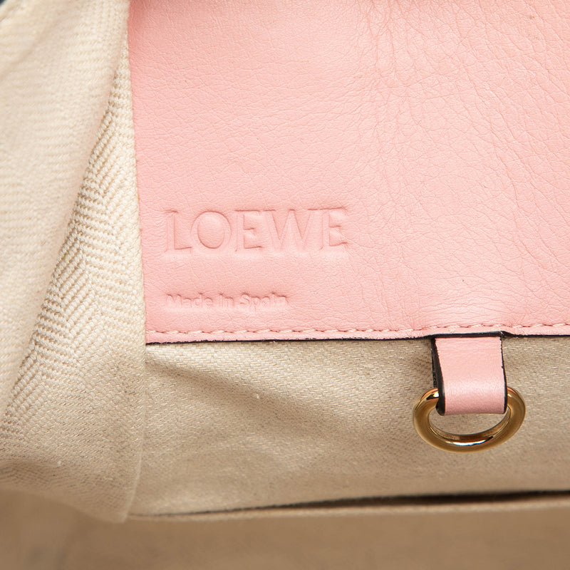 Small Tricolor Leather Hammock Satchel - Image 5