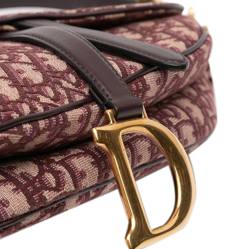 Oblique Canvas Saddle Bag - Image 7