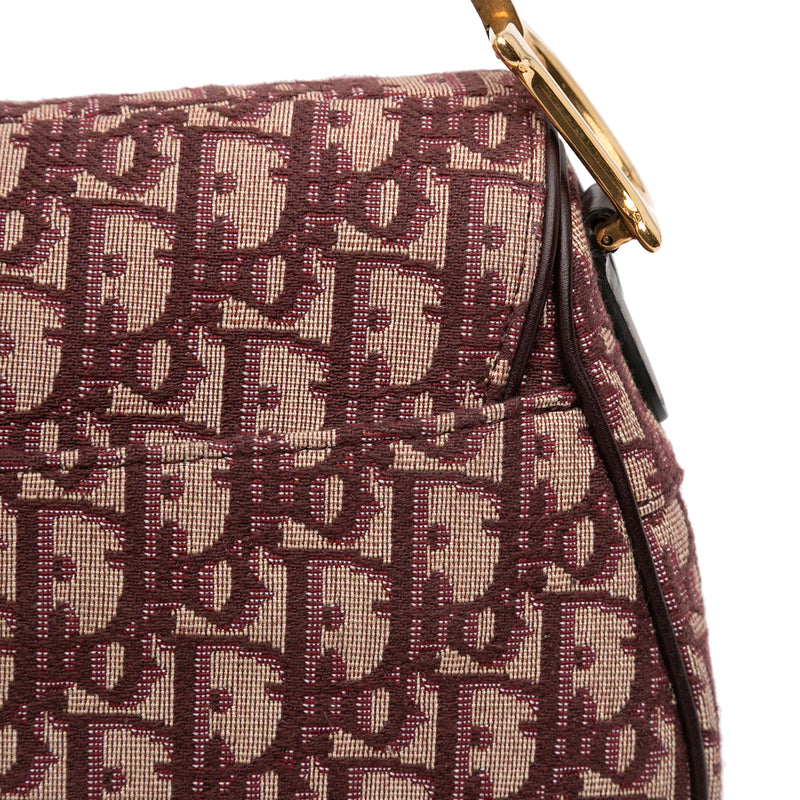 Oblique Canvas Saddle Bag - Image 8