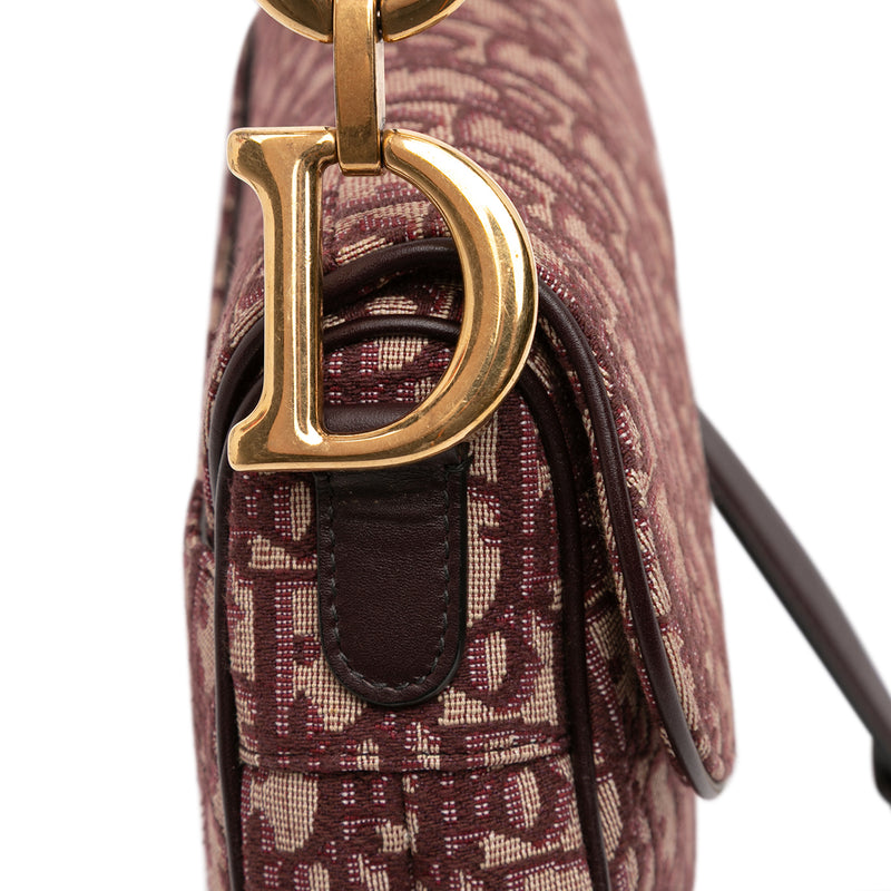 Oblique Canvas Saddle Bag - Image 9
