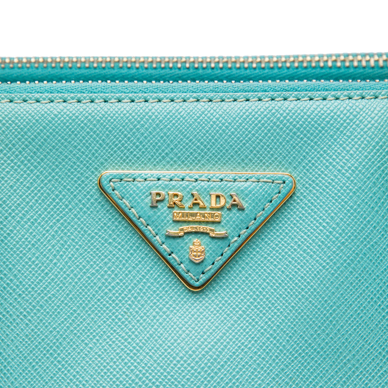 Large Saffiano Lux Galleria Double Zip Tote - Image 5