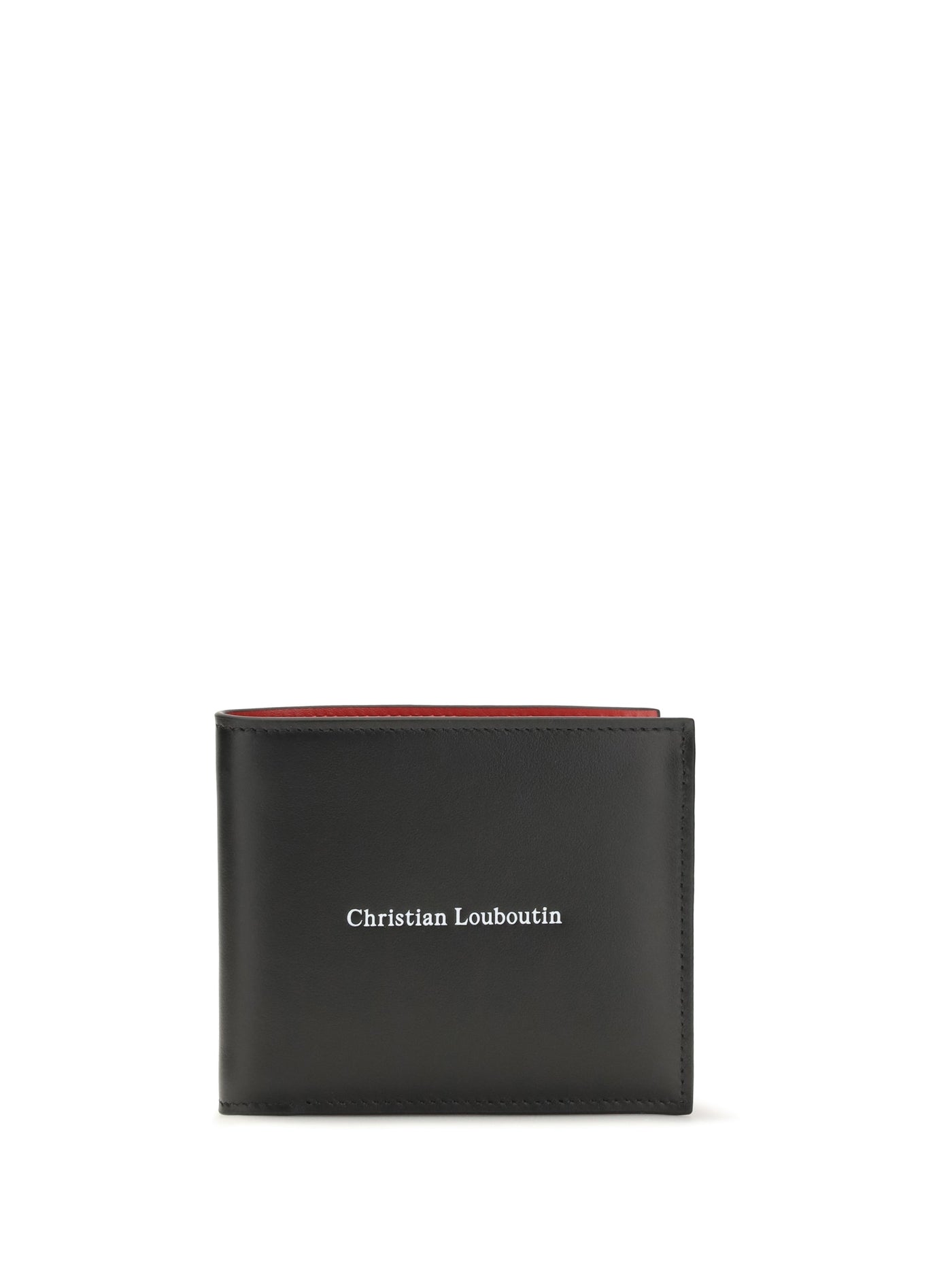 Christian Louboutin Canopy Bifold Wallet — Black Calf Leather Bos Taurus