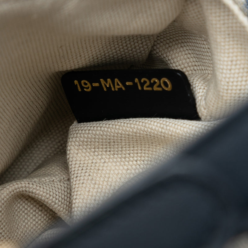 Mini Oblique Canvas Saddle Bag - Image 6