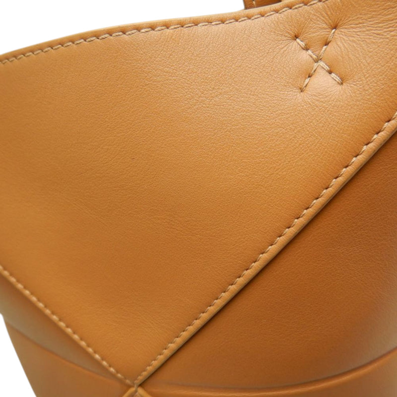 Mini Shiny Calfskin Puzzle Fold Tote - Image 11