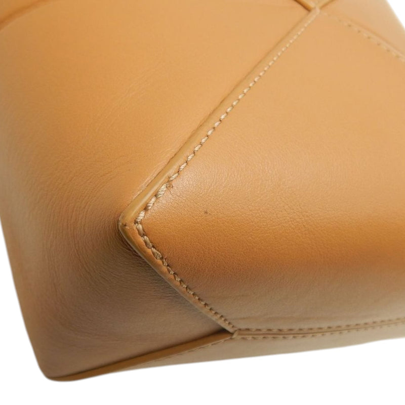 Mini Shiny Calfskin Puzzle Fold Tote - Image 14