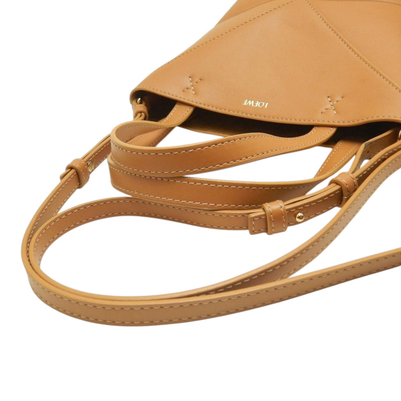 Mini Shiny Calfskin Puzzle Fold Tote - Image 18