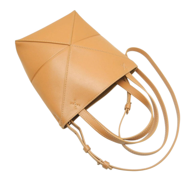 Mini Shiny Calfskin Puzzle Fold Tote - Image 19