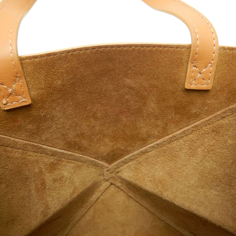 Mini Shiny Calfskin Puzzle Fold Tote - Image 7