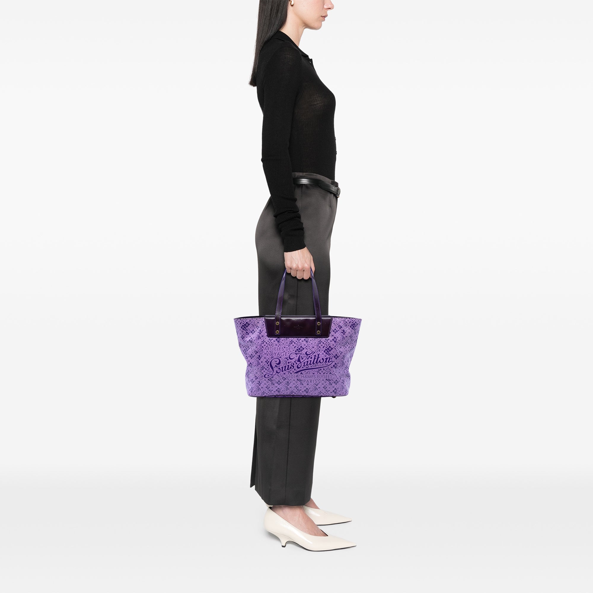 Takashi Murakami Coated Canvas Cosmic Blossom Tote PM - Image 7