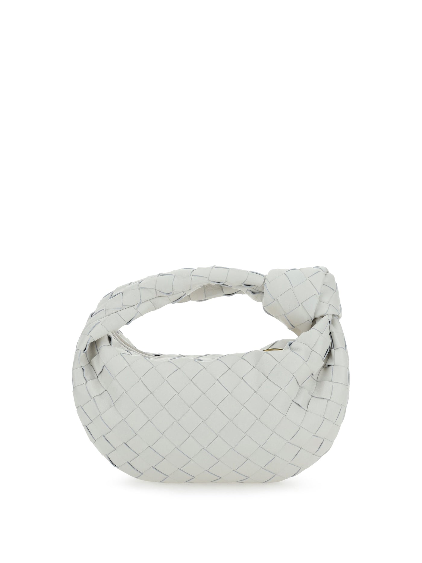 Bottega Veneta Shoulder Bag — White Lambskin