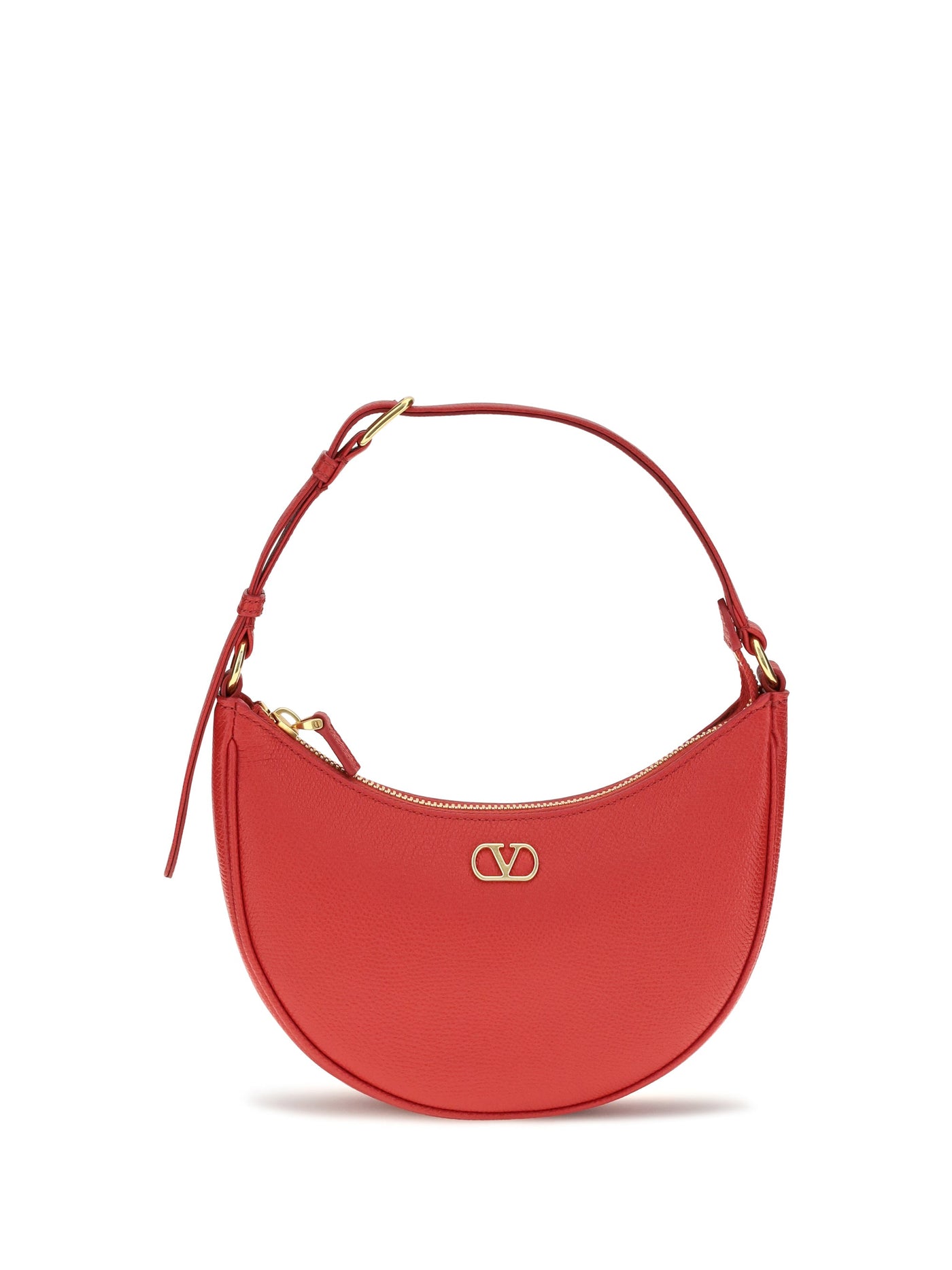 Valentino Garavani Hobo Bag — Red Calf Leather Bos Taurus