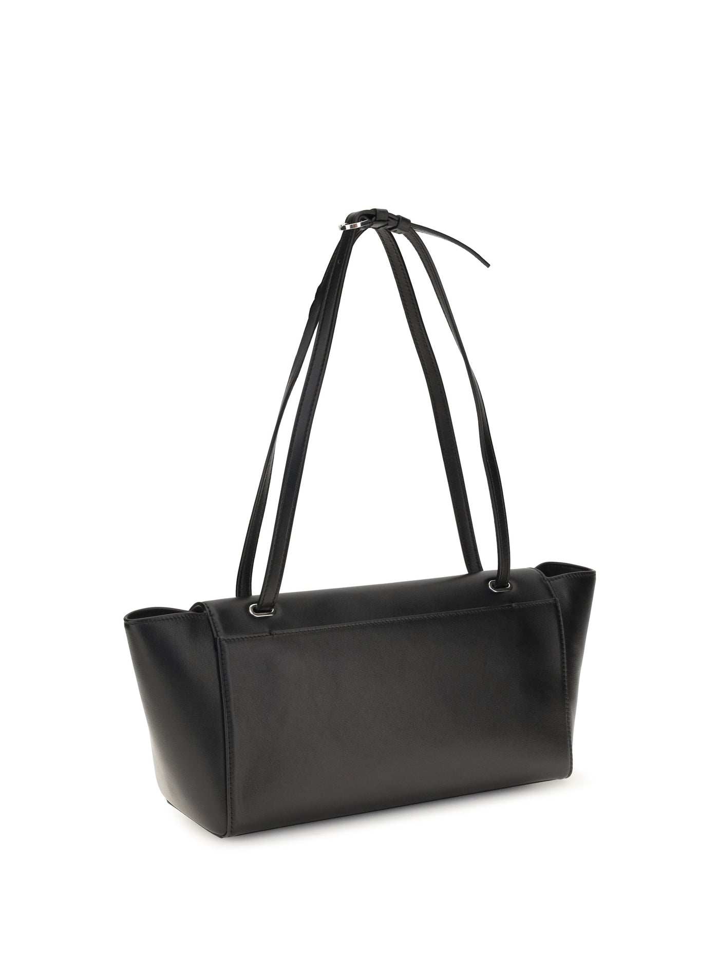 Savette Shoulder Bag — Black Calf Leather