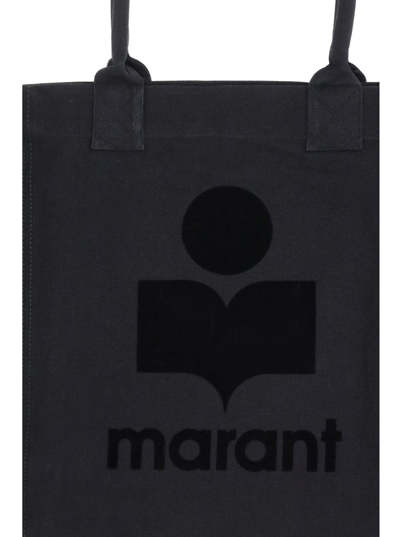 Isabel Marant Yenky Tote Bag — Black Cotton
