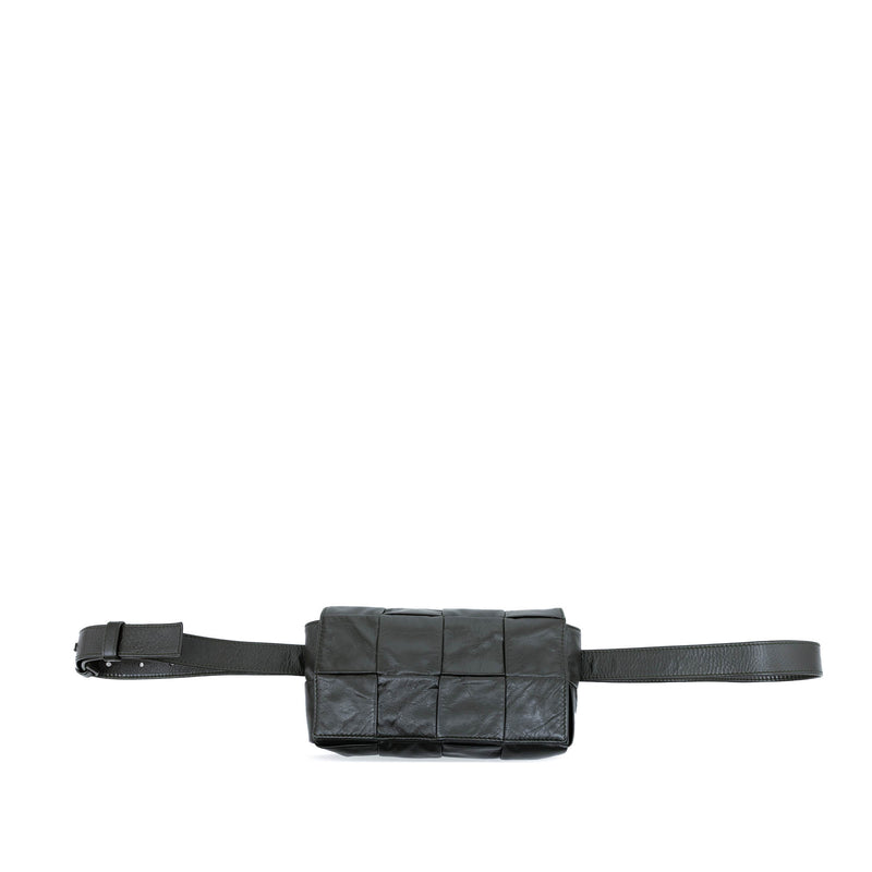 Paper Calfskin Intrecciato Cassette Belt Bag
