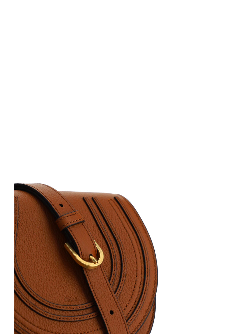 Chloé Marcie Shoulder Bag — Brown Calf Leather