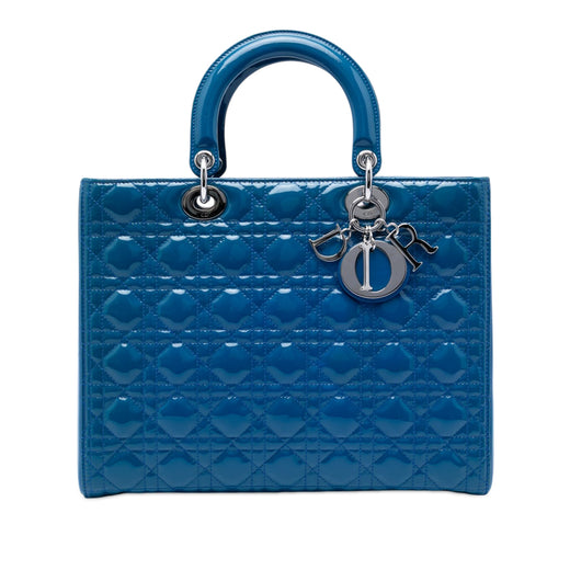 Large Patent Cannage Lady Dior - Image 1