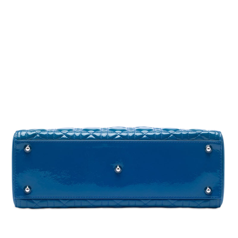 Large Patent Cannage Lady Dior - Image 3