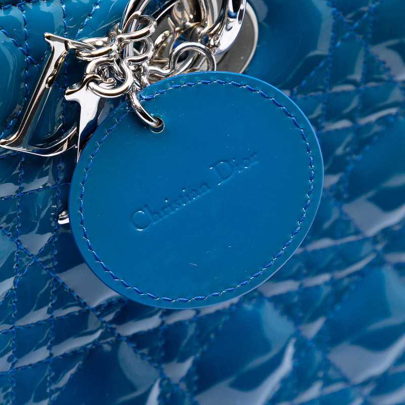 Large Patent Cannage Lady Dior - Image 5