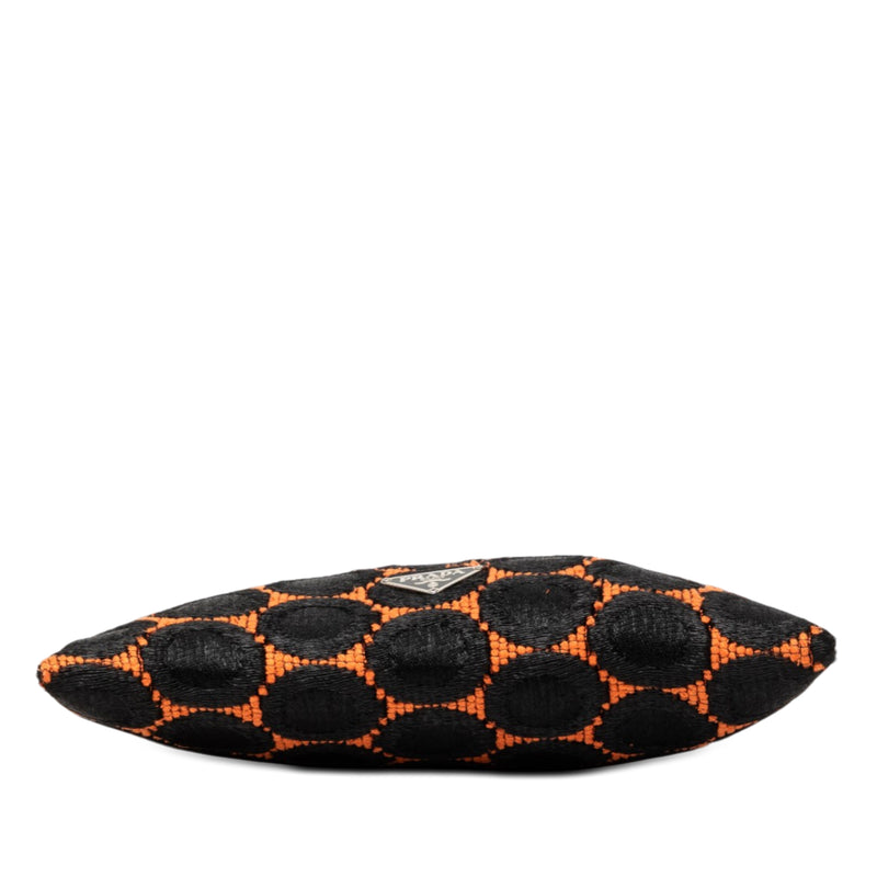 Jacquard Kisslock Clutch with Chain - Image 3