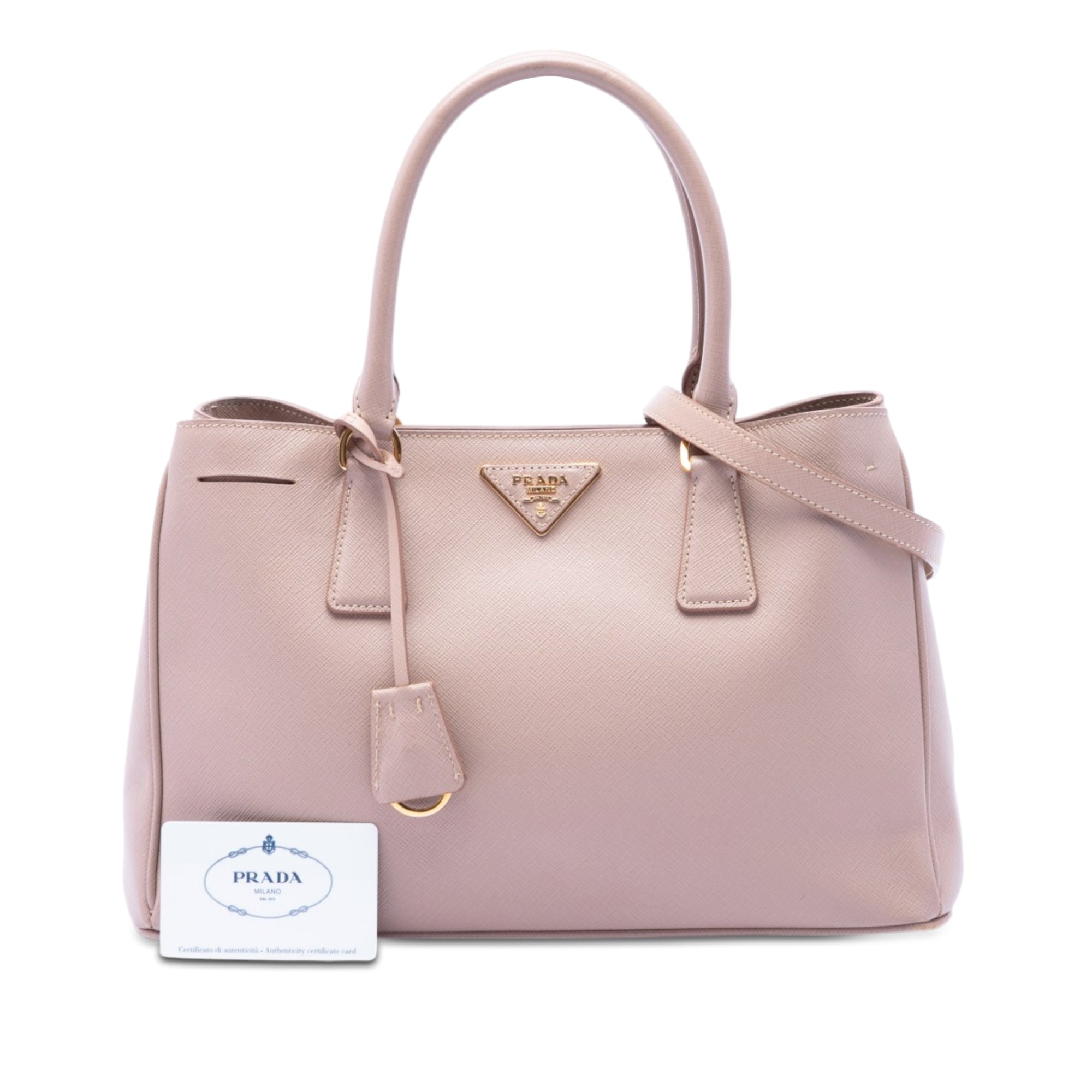 Medium Saffiano Lux Galleria Tote - Image 7