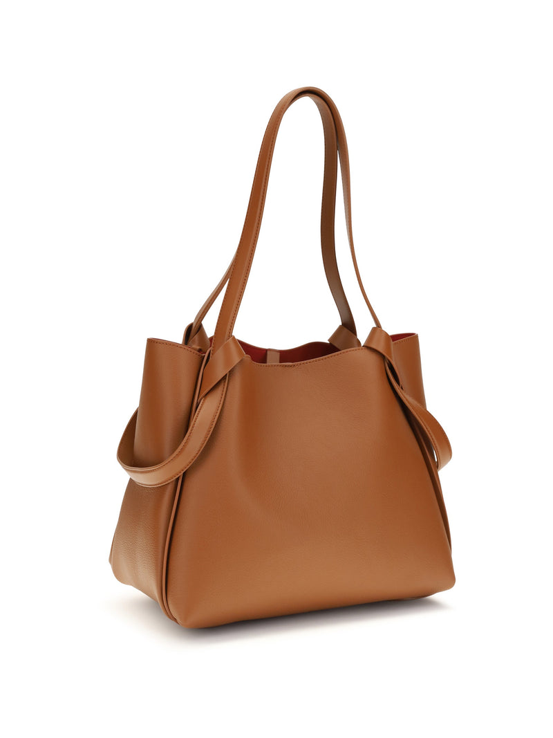 Christian Louboutin Bettina Shoulder Bag — Brown Calf Leather Bos Taurus