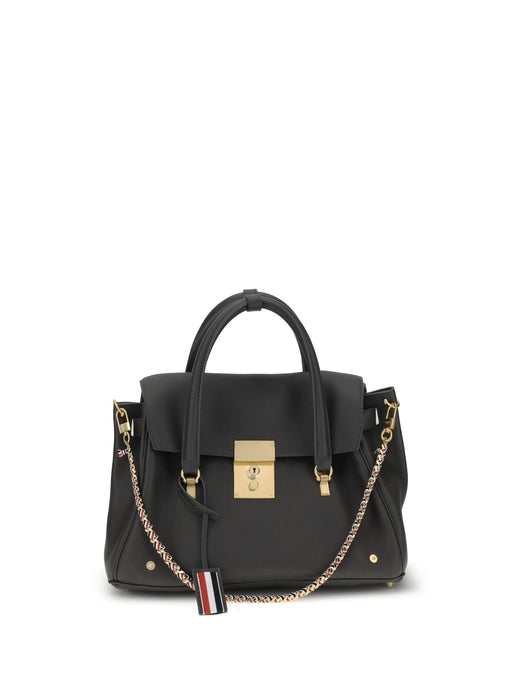 Thom Browne Top Handle Bag — Gray Calf Leather Bos Taurus