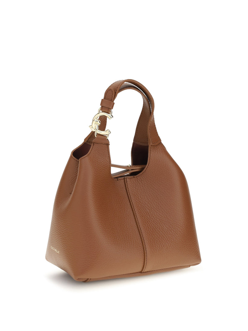 Coccinelle Shoulder Bag — Brown Calf Leather