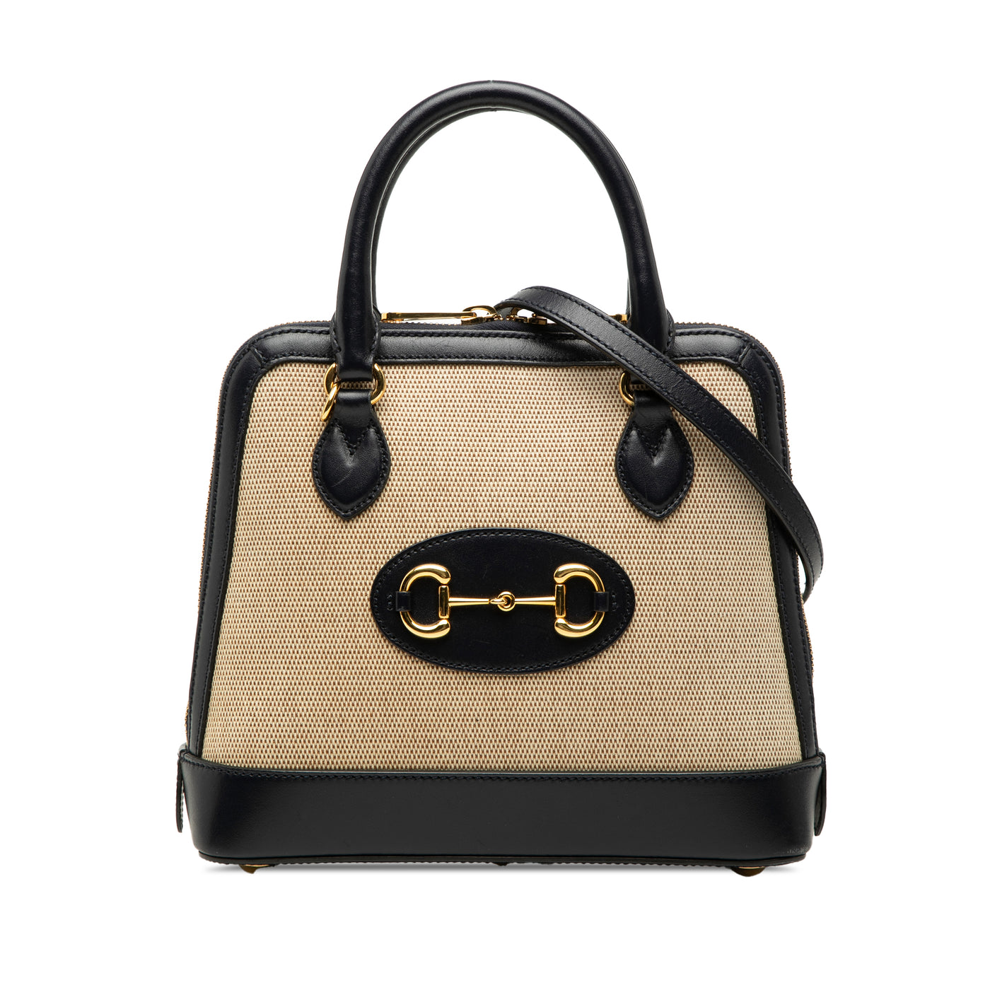 Small Canvas Horsebit 1955 Satchel - Image 1