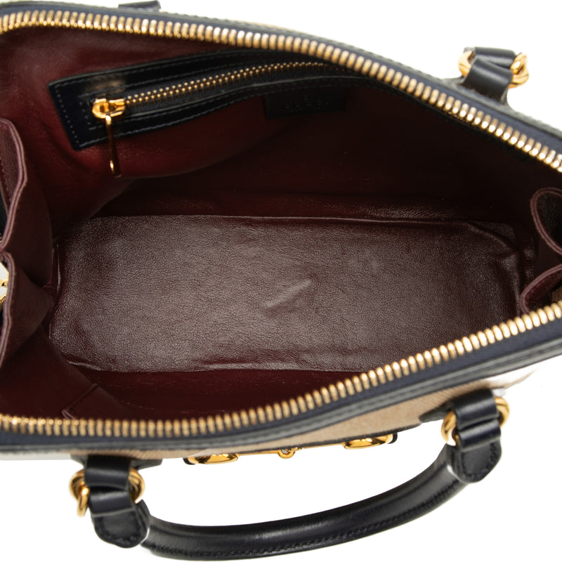 Small Canvas Horsebit 1955 Satchel - Image 4