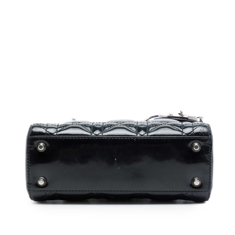Mini Patent Cannage Lady Dior - Image 3